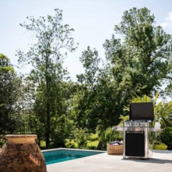 Plancha à Gaz Sur Chariot - Combo ENOSIGN 65 Inox & Noir -Barbecue Étagères Magasin 57028385 a4 combo plancha enosign 65 inox et noir eno