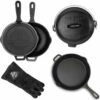 Kit 6 Accessoires De Cuisson En Fonte Pour Le Barbecue Pit Boss