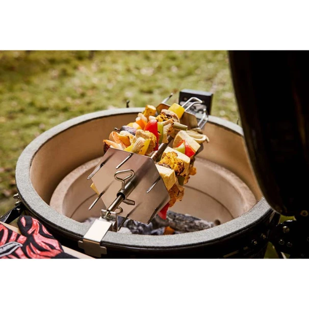 Kamado Grill Guru Classic Large Øint 46cm Sur Chariot 2 Kamado Grill Guru Classic Large Øint 46cm Sur Chariot – Image 2