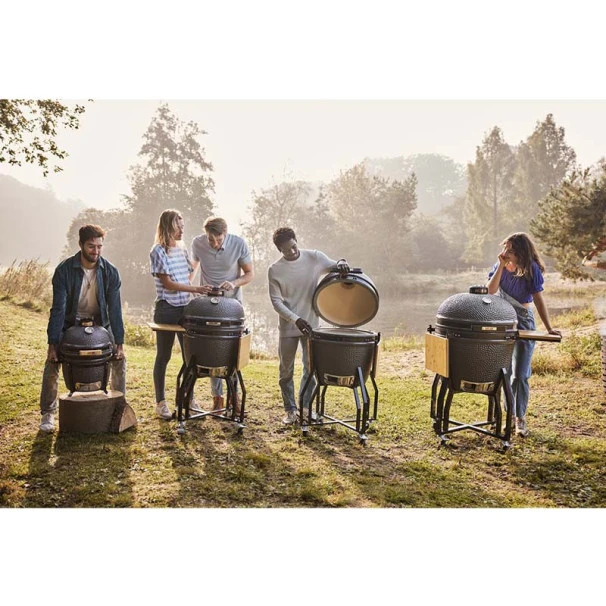 Kamado Grill Guru Classic Large Øint 46cm Sur Chariot 1 Kamado Grill Guru Classic Large Øint 46cm Sur Chariot