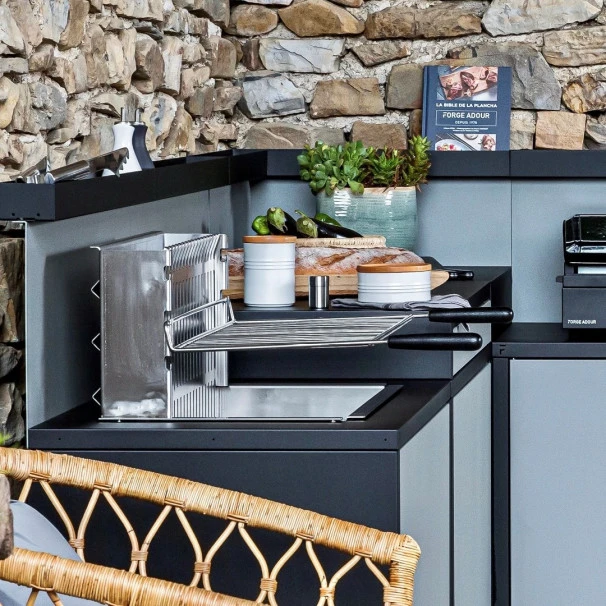 Barbecue Grilloir Encastrable Charbon Forge Adour 961.66 3 Barbecue Grilloir Encastrable Charbon Forge Adour 961.66 – Image 3