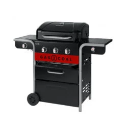 Barbecue Gaz Et Charbon Hybride Char-Broil Gas2Coal 330 2.0 3 Brûleurs + 1 Latéral -Barbecue Étagères Magasin barbecue gaz charbon char broil gastocoal 330 20 3