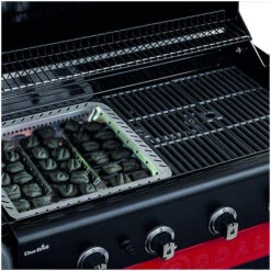 Barbecue Gaz Et Charbon Hybride Char-Broil Gas2coal 440 4 Brûleurs + 1 Latéral -Barbecue Étagères Magasin barbecue gaz et charbon char broil gastocoal 440 9