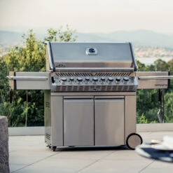 Napoleon Barbecue Gaz Napoléon Prestige Pro 665 SIBPSS 5 Brûleurs + 1 Latéral + 1 Arrière -Barbecue Étagères Magasin barbecue gaz napoleon pro 665 infrarouge inox 5