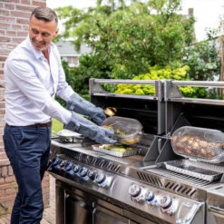 Napoleon Barbecue Gaz Napoléon Prestige Pro 825 SIBPSS 6 Brûleurs + 1 Latéral + 1 Arrière -Barbecue Étagères Magasin barbecue gaz napoleon pro infrarouge inox 825 4