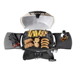 Barbecue Gaz Weber Q3200 Sur Chariot 2 Brûleurs -Barbecue Étagères Magasin barbecue gaz weber noir q 3200 chariot 3