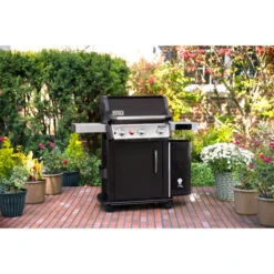 Barbecue Gaz Weber Spirit E-215 2 Brûleurs -Barbecue Étagères Magasin bbq gaz weber spirit premium e 215 gbs black 11