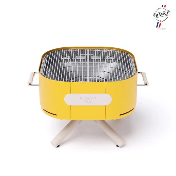 Braséro Aluvy Sam Originale (pied Blanc) Grilles Et Couvercle - 12 Couleurs 12 Braséro Aluvy Sam Originale (pied Blanc) Grilles Et Couvercle - 12 Couleurs – Image 12