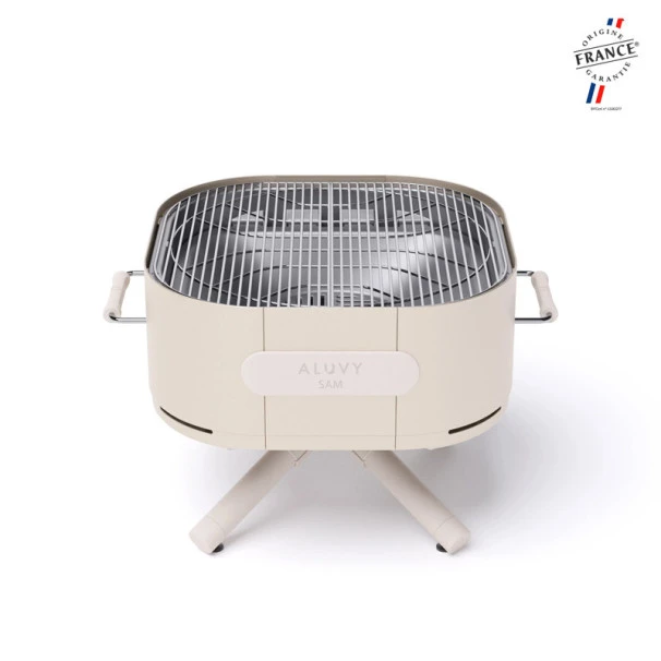 Braséro Aluvy Sam Originale (pied Blanc) Grilles Et Couvercle - 12 Couleurs 9 Braséro Aluvy Sam Originale (pied Blanc) Grilles Et Couvercle - 12 Couleurs – Image 9