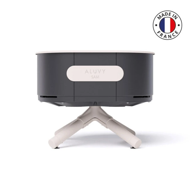 Braséro Aluvy Sam Originale (pied Blanc) Grilles Et Couvercle - 12 Couleurs 1 Braséro Aluvy Sam Originale (pied Blanc) Grilles Et Couvercle - 12 Couleurs