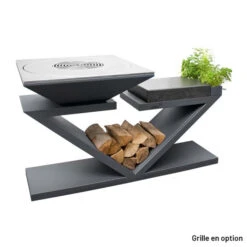 Braséro Plancha Artiss G5 Graphite 90 Cm Plaque Acier Et Tablette Granit -Barbecue Étagères Magasin brasero artiss g5 graphite plancha acier carbone et tablette granite 4