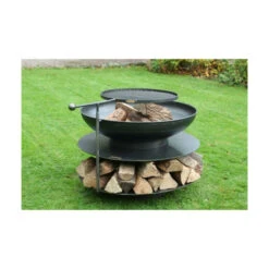 Braséro De Jardin Firepit Ring Of Logs Avec 1 Grille Ø90 X H70 Cm 5 Braséro De Jardin Firepit Ring Of Logs Avec 1 Grille Ø90 X H70 Cm -Barbecue Étagères Magasin brasero avec 1 grille firepit ring of logs 90 2
