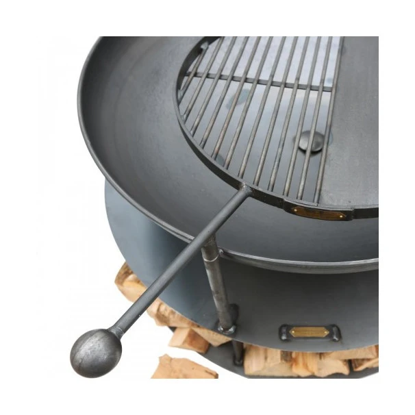 Braséro De Jardin Firepit Ring Of Logs Avec 4 Grilles Ø120 X H70 Cm 2 Braséro De Jardin Firepit Ring Of Logs Avec 4 Grilles Ø120 X H70 Cm – Image 2