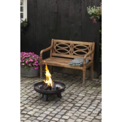 ESSCHERT DESIGN Braséro De Jardin Ø60 X H24 Cm Acier -Barbecue Étagères Magasin brasero esschert acier 677 x 24 cm 4