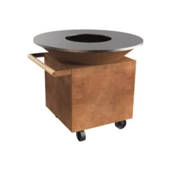 Braséro Plancha OFYR Classic 120 Pro + Acier Corten -Barbecue Étagères Magasin brasero ofyr classic 120 pro corten plancha acier corten 2