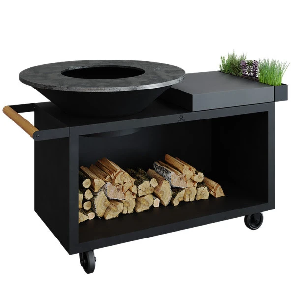 Braséro Plancha OFYR Island 100 Pro Black Billot Céramique 1 Braséro Plancha OFYR Island 100 Pro Black Billot Céramique