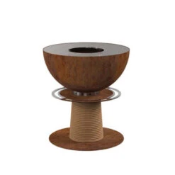 Braséro Plancha Masuria Juno 1000 Acier Corten -Barbecue Étagères Magasin brasero plancha masuria juno 1000 acier corten 2