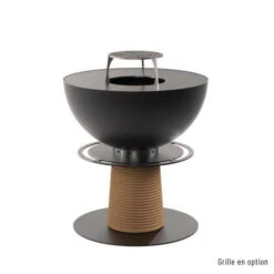 Braséro Plancha Masuria Juno 1000 Black -Barbecue Étagères Magasin brasero plancha masuria juno 1000 black 2