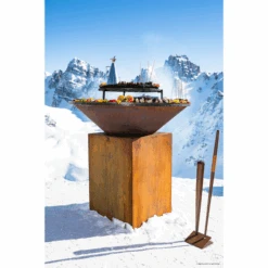 Braséro Plancha OFYR Classic 85 Acier Corten -Barbecue Étagères Magasin brasero plancha ofyr classic 85 100 4