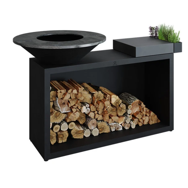 Braséro Plancha OFYR Island 85 Black Billot Céramique 1 Braséro Plancha OFYR Island 85 Black Billot Céramique