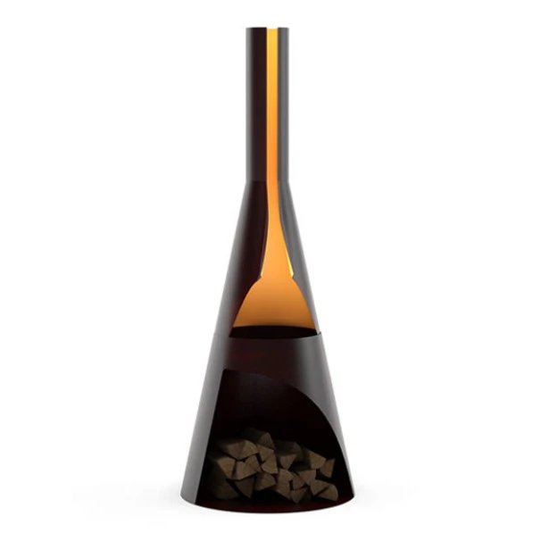 Cheminée D'extérieur Huugy Kerria L Diam 54 Métal Noir 1 Cheminée D'extérieur Huugy Kerria L Diam 54 Métal Noir