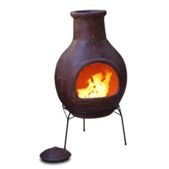 Cheminée Mexicaine Extérieure Jumbo Rouge 113 Cm