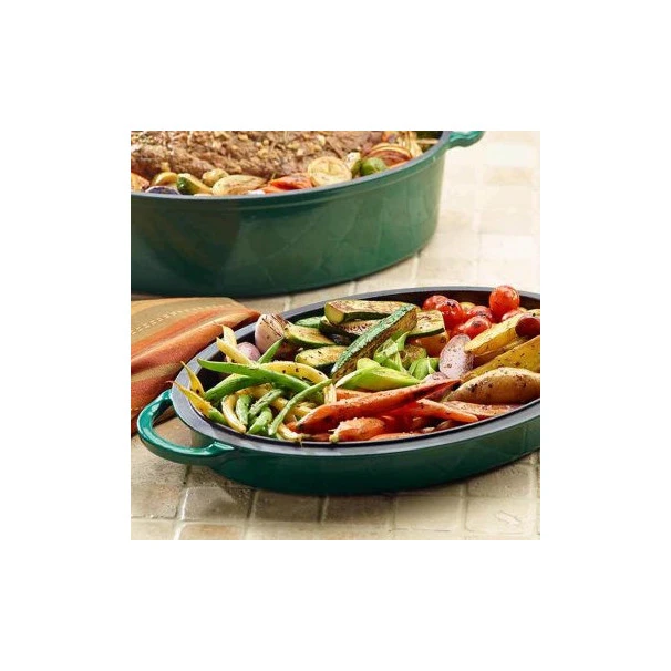 Cocotte En Fonte Ovale Pour Big Green Egg XXL/XL/L 5.2L 2 Cocotte En Fonte Ovale Pour Big Green Egg XXL/XL/L 5.2L – Image 2