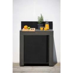 Cuisine D'extérieur ENO Modulo Acier Pour Plancha - 3 Modules Avec Cuisinière -Barbecue Étagères Magasin cuisine exterieur modulo eno 3 acier plan 1 1 1