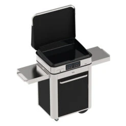 Ensemble Plancha électrique Eno Enosign 65 Inox Et Noir Sur Chariot + Capot -Barbecue Étagères Magasin ensemble plancha electrique enosign 65 inox et noir sur chariot capot 4