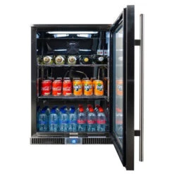 Napoleon Réfrigérateur 135L Pour Cuisine Extérieure Napoléon - Ouverture à Droite -Barbecue Étagères Magasin frigo napoleon 135l porte droite face ouvert plein