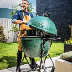 Kamado Big Green Egg XXL Øint 73cm Sur Chariot + Déflecteur -Barbecue Étagères Magasin kamado big green egg xxl sur chariot deflecteur 2