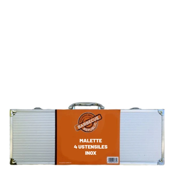 Mallette 4 Ustensiles Inox Plancha Barbecue Republic 2 Mallette 4 Ustensiles Inox Plancha Barbecue Republic – Image 2