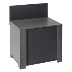 Modulo Pour Poser Une Plancha - Gris Acier - Cuisine D'extérieur ENO -Barbecue Étagères Magasin modulo plancha acier cuisine exterieur eno 1