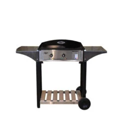 Nouveaux produits -Barbecue Étagères Magasin plancha electrique pl600e inox roller grill sur chariot en bois et inox roller grill 1