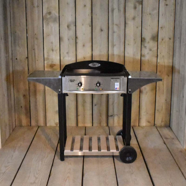 Ensemble Plancha électrique Roller Grill PL600E Inox Sur Chariot En Bois Et Inox Roller Grill 5 Ensemble Plancha électrique Roller Grill PL600E Inox Sur Chariot En Bois Et Inox Roller Grill – Image 5