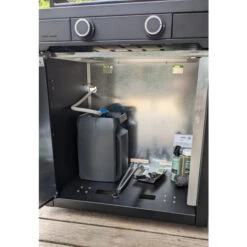 Pack Plancha à Gaz Forge Adour MODERN 60 Acier Noir + Chariot -Barbecue Étagères Magasin plancha forge adour modern 60 acier sur chariot 1