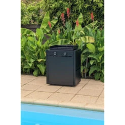 Pack Plancha à Gaz Forge Adour MODERN 60 Acier Noir + Chariot -Barbecue Étagères Magasin plancha forge adour modern 60 acier sur chariot 4 1