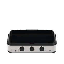 Plancha Gaz Eno 80 Enosign Inox Et Noir 3 Brûleurs 69 X 40 Avec Couvercle -Barbecue Étagères Magasin plancha gaz eno 80 enosign inox et noir 3 bruleurs 69 x 40 avec couvercle 5