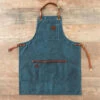 Tablier Barbecue Toile Waxée Alaskan Maker 547 - Bleu Canard