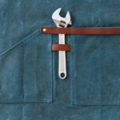 Tablier Barbecue Toile Waxée Alaskan Maker 547 - Bleu Canard -Barbecue Étagères Magasin tablier alaskan maker 547 bleu canard 4