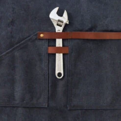 Tablier Barbecue Toile Waxée Alaskan Maker 547 - Bleu Marine -Barbecue Étagères Magasin tablier alaskan maker 547 bleu marine 5